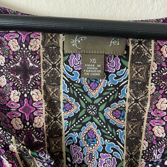 Anthropologie Fei Pensethelia Silk Tunic Top - Picture 4 of 5